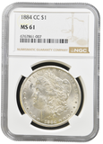 1884 CARSON CITY MORGAN DOLAR NGC MS 61