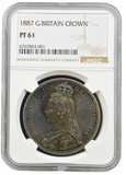 1887 PROOF CROWN NGC PF 61