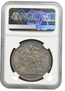 1887 PROOF CROWN NGC PF 61
