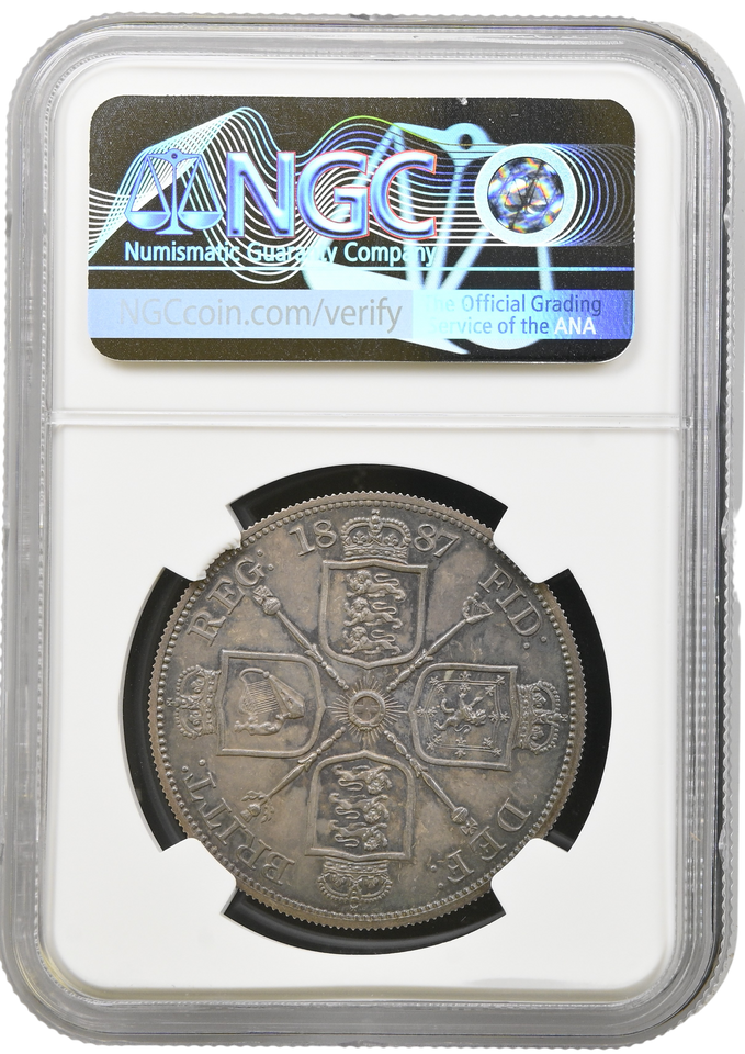 1887 PROOF DOUBLE FLORIN NGC PF 62
