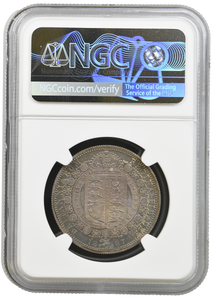1887 PROOF HALFCROWN NGC PF 61