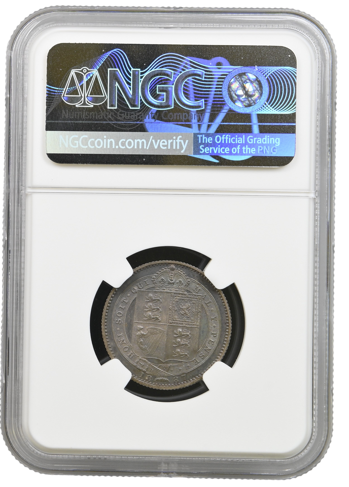 1887 PROOF SHILLING NGC PF 61