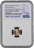 2023 GOLD PROOF QUARTER SOVEREIGN CORONATION NGC PF 70
