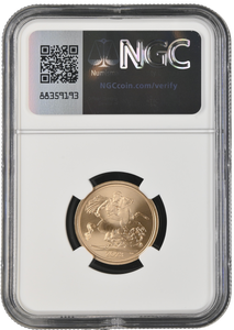 2023 GOLD PROOF SOVEREIGN 75TH BIRTHDAY KING CHARLES III NGC MS 70