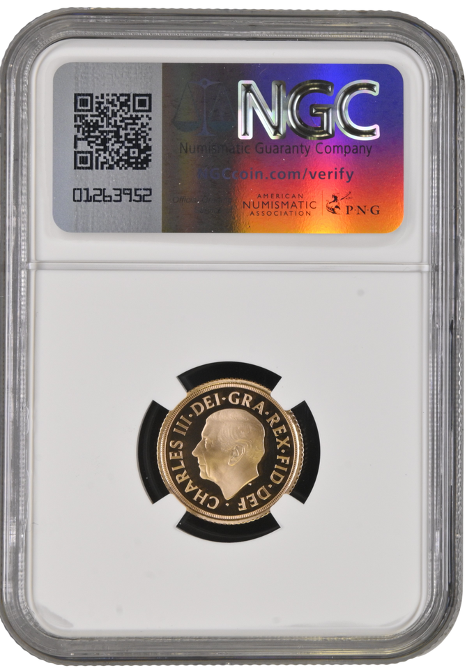 2024 GOLD PROOF HALF SOVEREIGN NGC PF 70