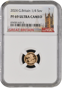 2024 GOLD PROOF QUARTER SOVEREIGN PF 69 ULTRA CAMEO NGC