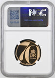 2022 GOLD PROOF 50P CORONATION OBVERSE PF 70 ULTRA CAMEO