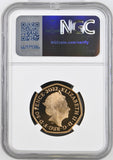 2022 GOLD PROOF 50P BBC CENTENARY PF 70 ULTRA CAMEO