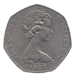 1983 CHRISTMAS 50P ISLE OF MAN