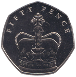 2018 SAPPHIRE JUBILEE 50P ISLE OF MAN ( BU )