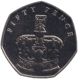 2018 IMPERIAL STATE CROWN 50P ISLE OF MAN ( BU )