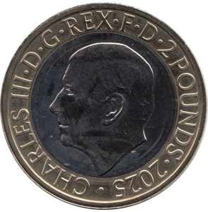 2025 TWO POUNDS BRILLIANT UNCIRCULATED RAILWAY 200 YEARS COMMEMORATIVE