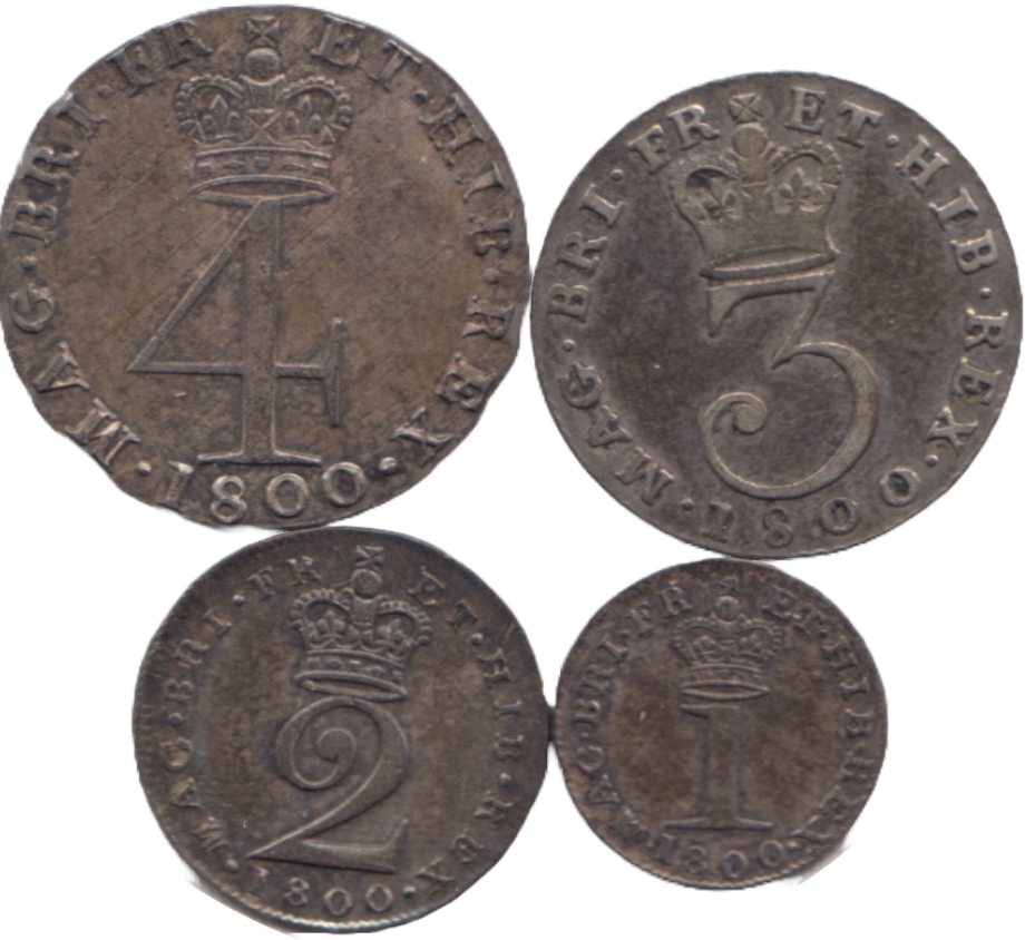 1800 MAUNDY SET GEORGE III