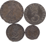 1800 MAUNDY SET GEORGE III