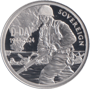 2024 PLATINUM PROOF D DAY SOVEREIGN ASCENSION ISLANDS