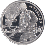 2024 PLATINUM PROOF D DAY SOVEREIGN ASCENSION ISLANDS