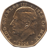 2024 FIFTY PENCE ISLE OF MAN ( BU )