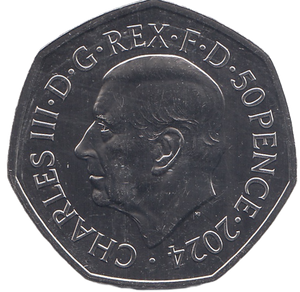 2024 FIFTY PENCE COLOURISED TEAM GB AND PARALYMPICS KING CHARLES III