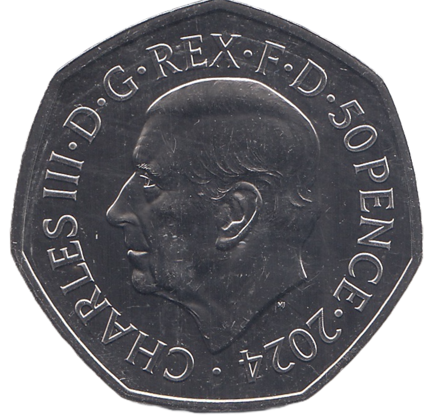 2024 FIFTY PENCE COLOURISED TEAM GB AND PARALYMPICS KING CHARLES III