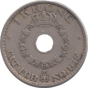 1925 SILVER ONE KRONE SWEDEN