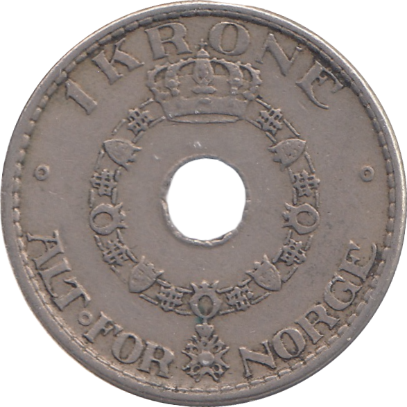 1925 SILVER ONE KRONE SWEDEN
