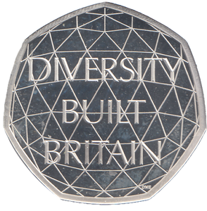 2020 SILVER PROOF DIVERSITY FIFTY PENCE UNITED KINGDOM