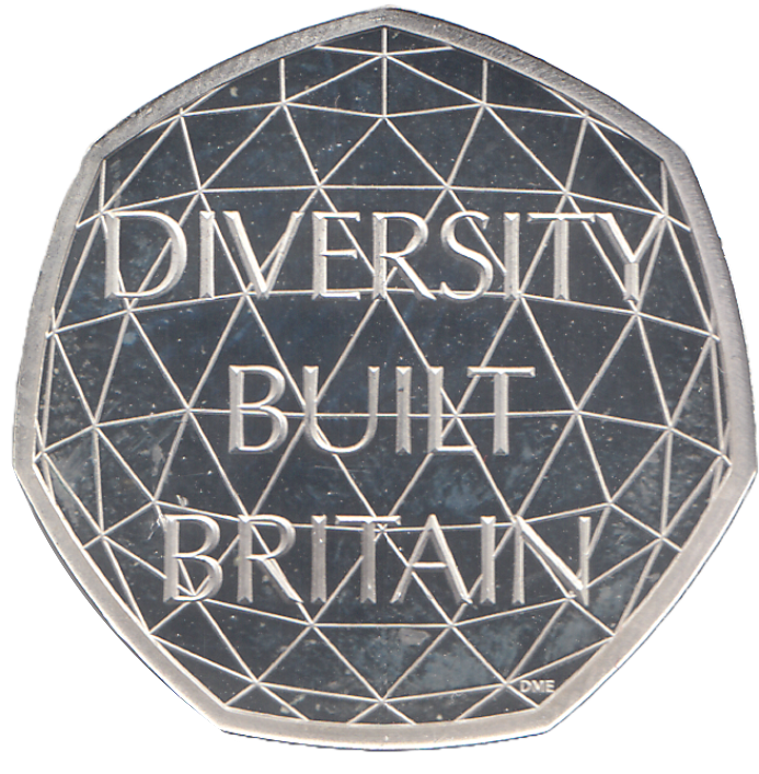 2020 SILVER PROOF DIVERSITY FIFTY PENCE UNITED KINGDOM