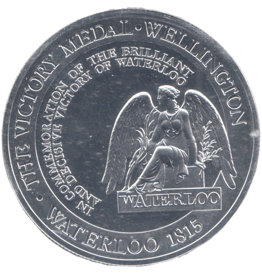 2015 SILVER PROOF CROWN WATERLOO THE VICTORY MEDAL