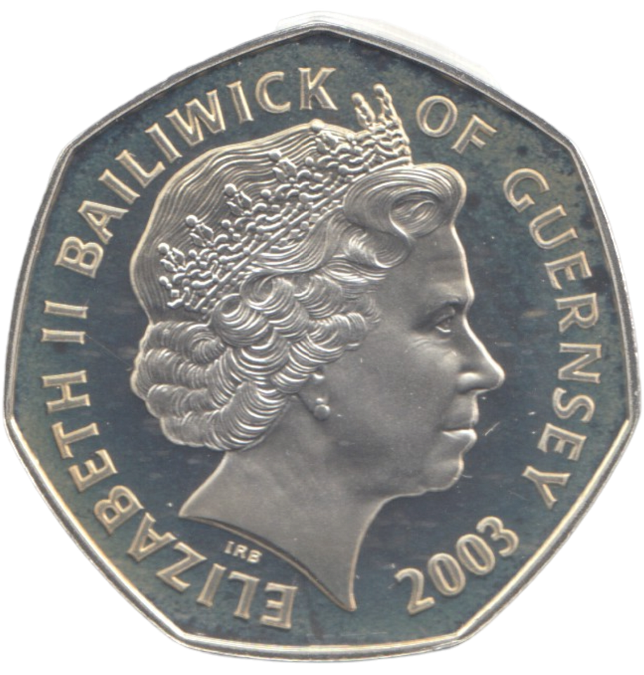 2003 SILVER PROOF 50P CORONATION JUBILEE