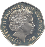 2003 SILVER PROOF 50P CORONATION JUBILEE