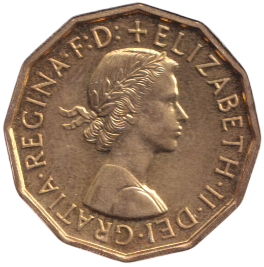 1970 THREEPENCE ( BU )