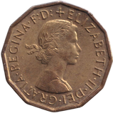 1962 THREEPENCE ( BU )