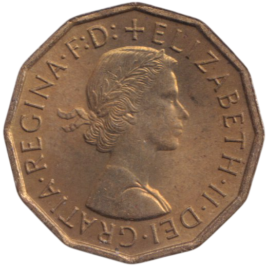 1964 THREEPENCE ( UNC )