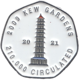 2021 2009 KEW GARDENS TOKEN THE GREAT BRITISH COIN HUNT