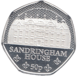 2023 SILVER PROOF 50 PENCE SANDRINGHAM HOUSE