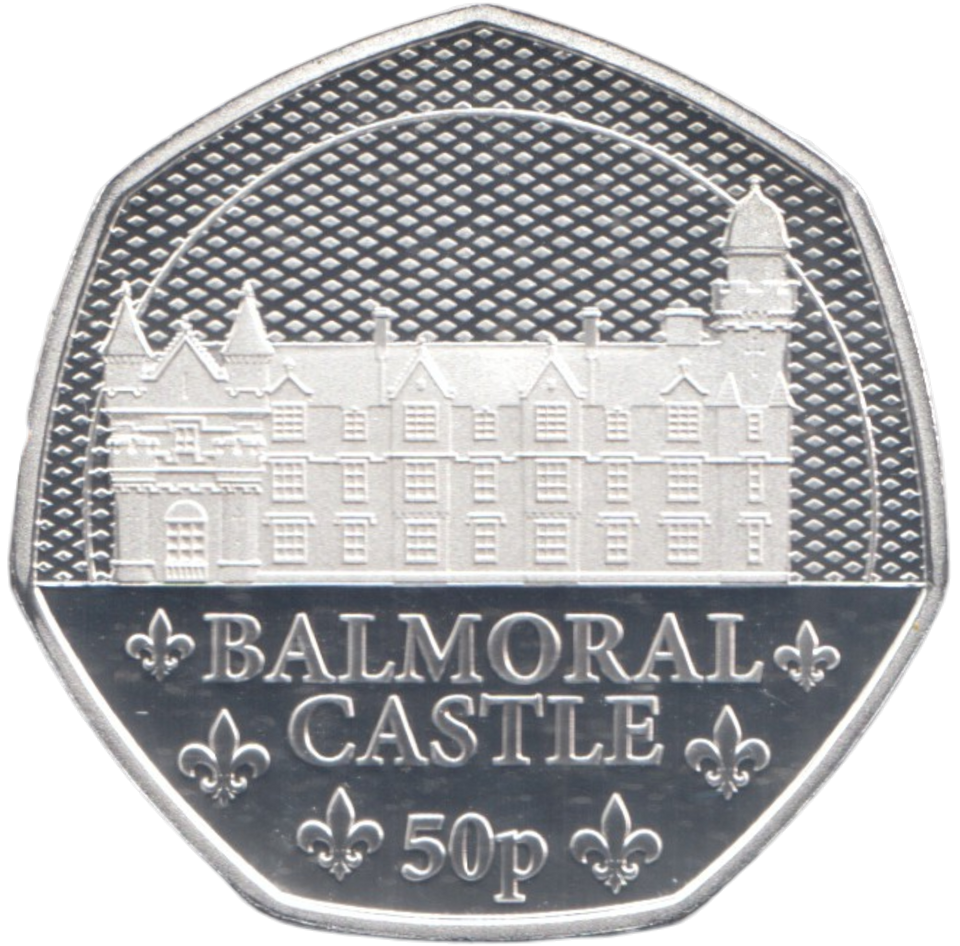 2023 SILVER PROOF 50 PENCE BALMORAL CASTLE