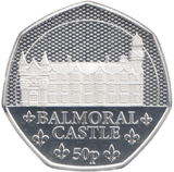 2023 SILVER PROOF 50 PENCE BALMORAL CASTLE