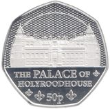 2023 SILVER PROOF 50 PENCE THE PALACE OF HOLYROODHOUSE