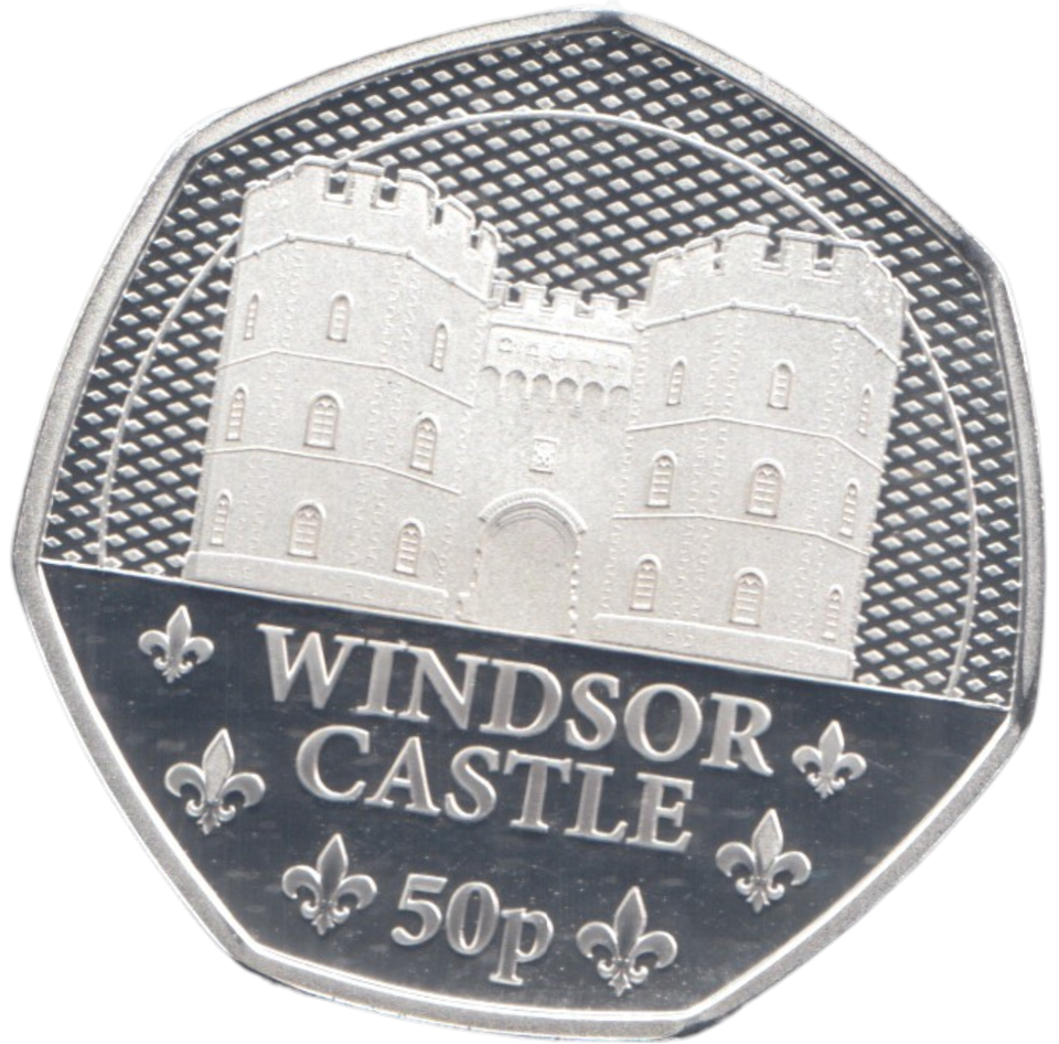 2023 SILVER PROOF 50 PENCE WINDSOR CASTLE