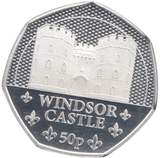 2023 SILVER PROOF 50 PENCE WINDSOR CASTLE