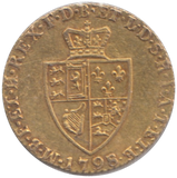 1798 GOLD HALF GUINEA ( GVF )