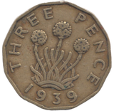 1939 THREEPENCE ( GF )
