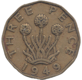 1949 THREEPENCE ( FINE )