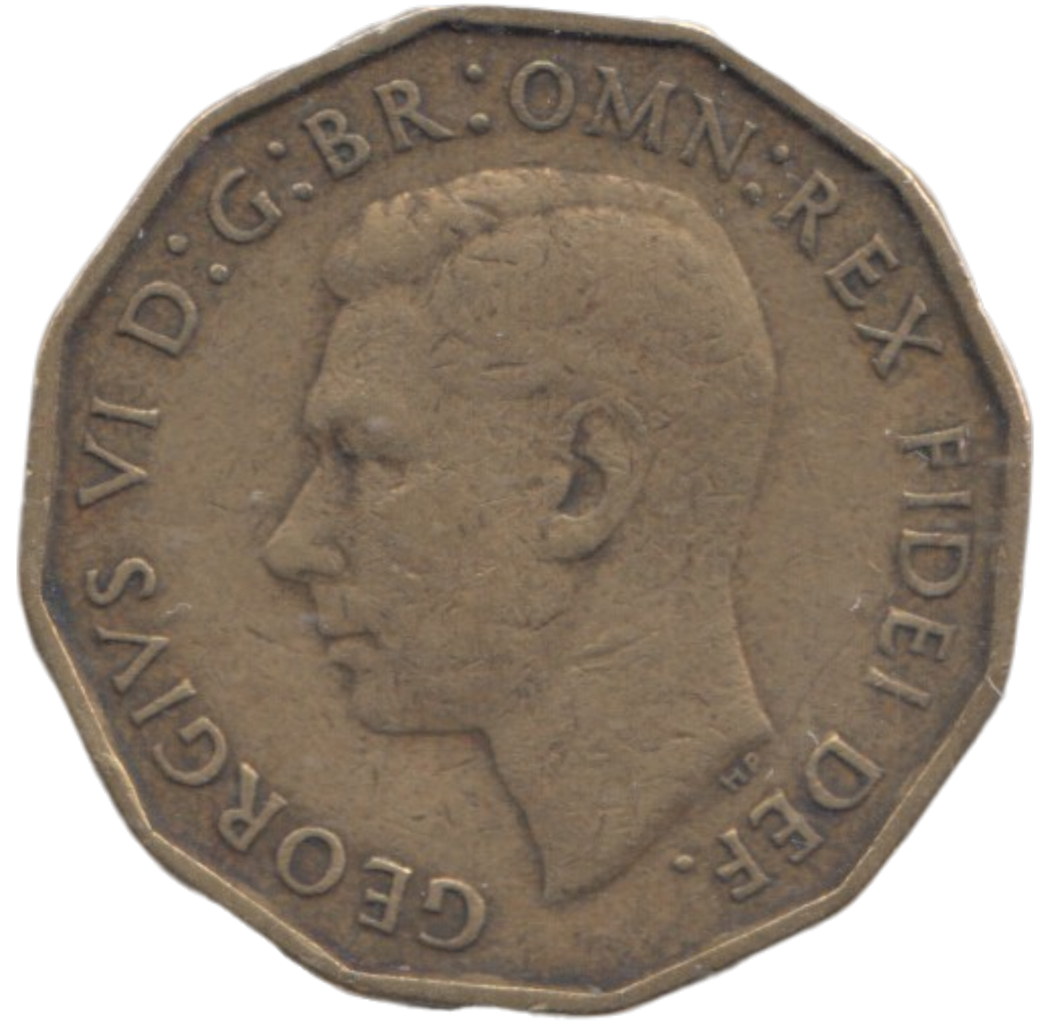 1951 THREEPENCE ( VF )