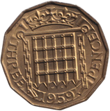 1959 THREEPENCE ( AUNC )