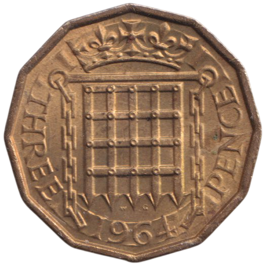 1964 THREEPENCE ( UNC )