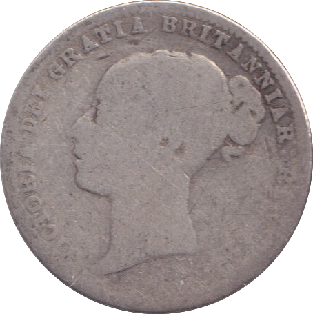1875 SIXPENCE (NF) DIE 21