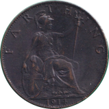 1914 FARTHING ( EF )