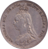 1891 MAUNDY THREE PENCE ( AUNC )