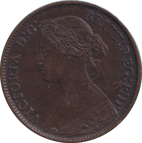 1861 FARTHING ( EF )